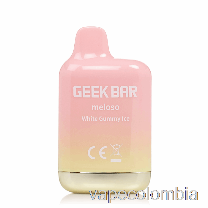 Vape Recargable Geek Bar Meloso Mini 1500 Desechable Blanco Gomoso Hielo